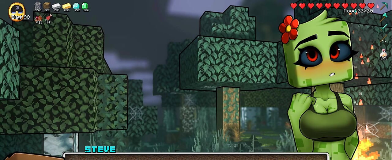 Minecraft Horny Craft - Part 50 Herobrine! Creeper Wife! by Loveskysanhentai