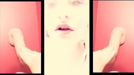 Kız arkadaşın seni pornoya bakarken yakaladı, bu yüzden sana tükürüyor ve sikini tokatlıyor konuşmadan