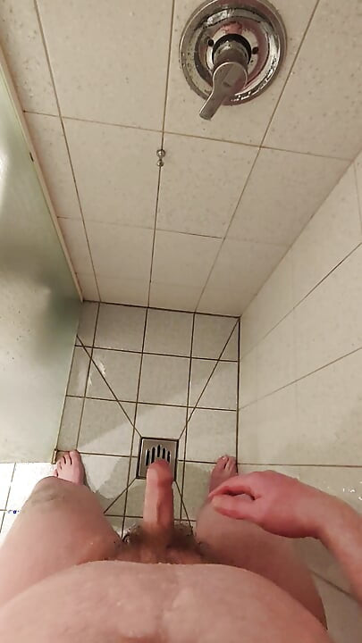 Shower-Wank-Moan and Cum a lot