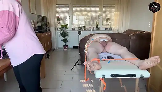 DomLady Mia РабОфм, ад боли, порет пытки яиц и наказание с электричеством и грязными брекетами - часть 5