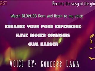Werden Sie die Sissy am GloryHole durch Audio-Blowjob-Anweisungen