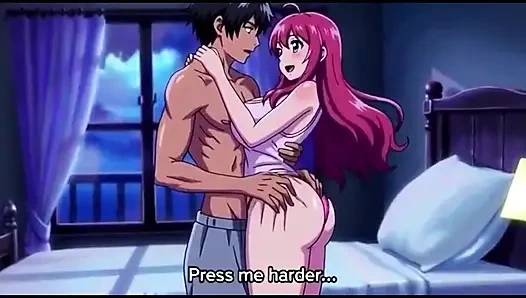 Üvey kız kardeş gece yarısı üvey erkek kardeşinin odasına geliyor 3 boyutlu anime