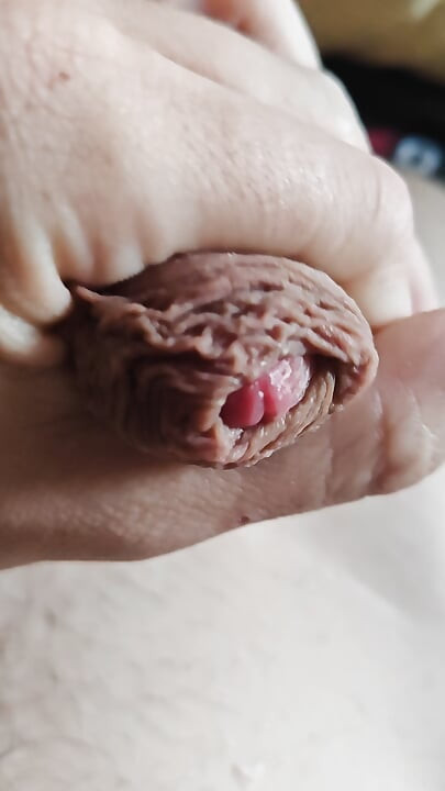 Big uncut cheese dick huge load foreskin play