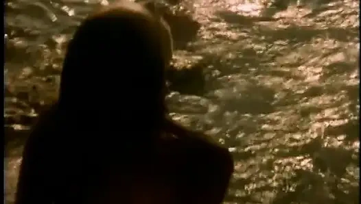 Lusty Brunette Rides a Long Hard Cock in the Ocean