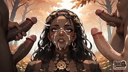 Sonbahar ormanında ıslak koyu huylu mega sürtükle oral zevkin tadını çıkarın. İlk kez çıplak seks yaşıyorum