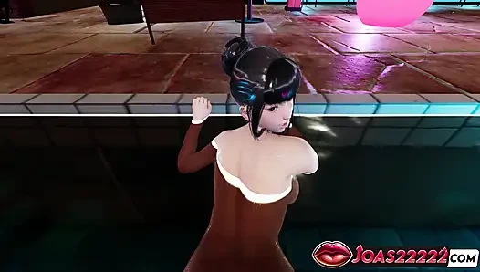 Nanami Wet Anime Girl with Big Tits 3D Hentai Exciting Underwater Doggystyle Creampie