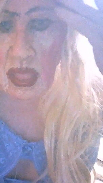 Thrilling moment from "Sarah wanks her disgusting cock , she  just wants a guy, any guy, to suck it, before fucking her up"