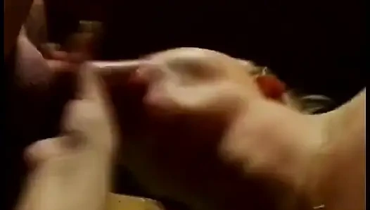 Sexy bitch gets her mouth fucked while giving BF amazing head