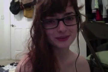 Skinny nerd panty rub.