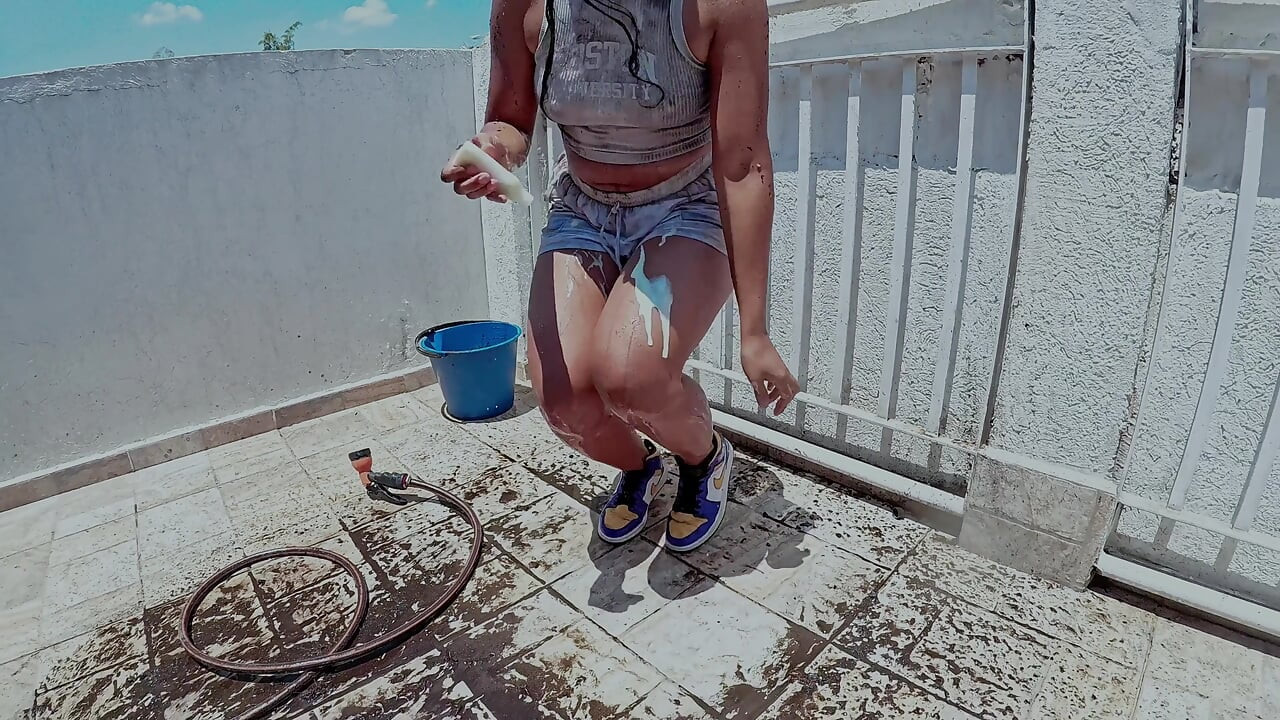 I Fuck My Ass Outdoors After Playing in the Mud and Wearing My New Sneakers