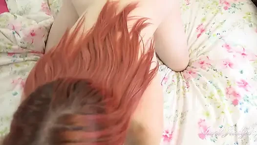 Busty 43yo stepauntie Velvet sucks your cock