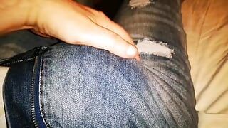 Extreme Big Bulging Show in Jeans