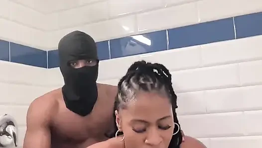 Big titty big booty Sex Goddess gets fuck hard in shower!