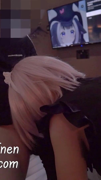 ดูดควย fgo sheilder (mashu) คอสเพลย์กระเทยญี่ปุ่น 3 | คลิป 1