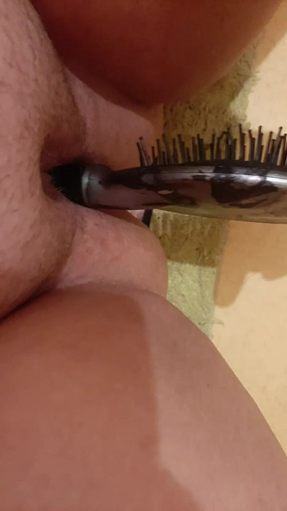 Putting a brush on