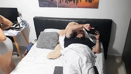 I change clothes with my stepfather and he doesn't look at me