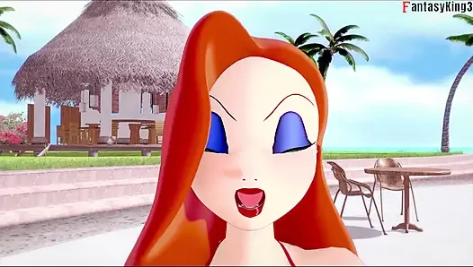 Jessica Rabbit носит бикини, секс в видео от первого лица