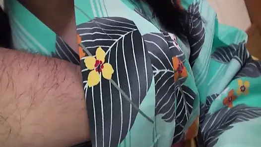Hairy Japanese Scene-2 Japanese Brunette in Kimono Prefers Creampie in Her Hairy Pussy