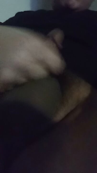 Masturbating my cock on camera first time