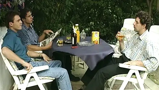 Pretty German babe gets her asshole filled with jizz