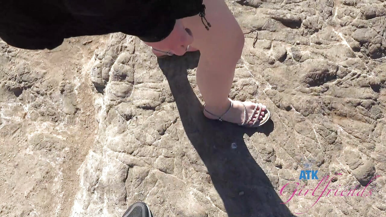 POV McKenzie Mae: Strand Date Offentlig Tiss, Bil Fitte Gni & Erter Blowjob