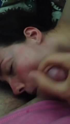 Balls sucked facial