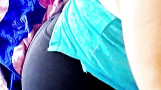 Full oral sex of the milf granny after the gym