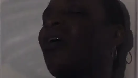 Black pussy fucking in the bathroom after pussy shaving