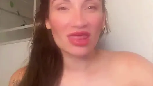 JOI Cum on My Tongue and Tits. Milfangelqueen Argentina