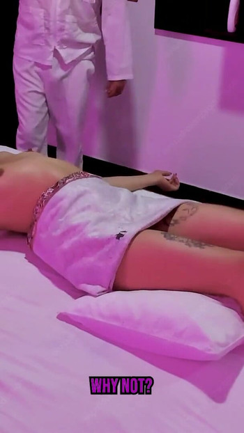 Emotional moment from "My client came for a massage and drained all my cream 🥴"
