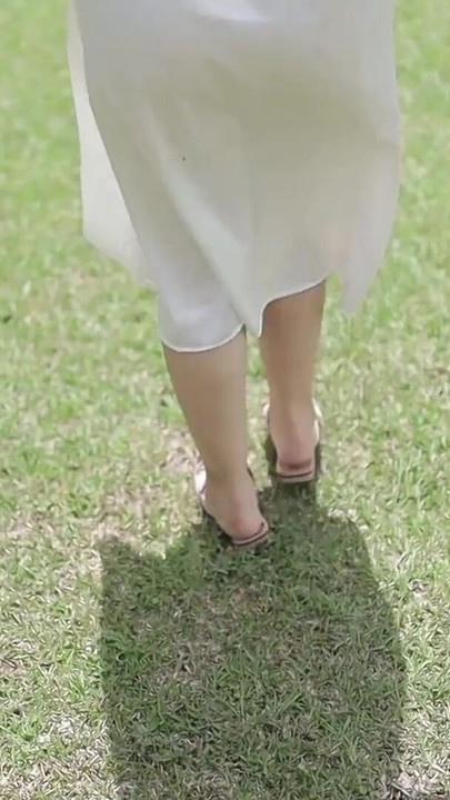 MY FIRST PUBLIC MASTURBATION ,  I WEAR SATIN WHITE SATIN DRESS | Clip 1