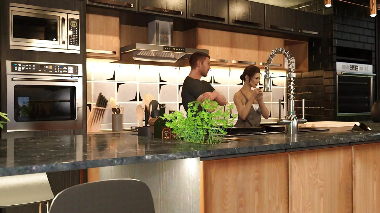 Burning Boundaries 27 - Lara fait une branlette dans la cuisine pendant que l’agent immobilier est occupé