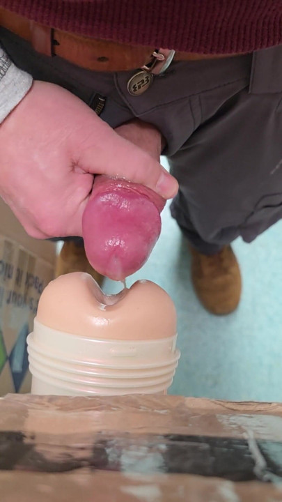 Guy fucks anal fleshlight and cums | Clip 3