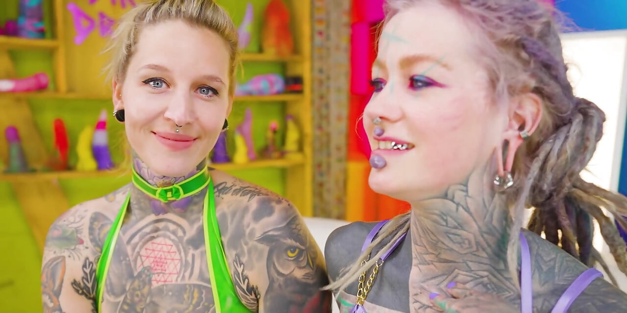 German Dirty Talk Lesbians Play Rough - Spanking, Spit-Covered Strap-On Deepthroat & Hard Pussy And Ass Fucking