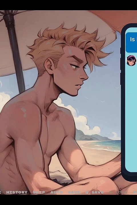 My New Girlfriend Taboo Hentai Game Ep.26 Naughty Step Sisters Going Topless at the Beach!