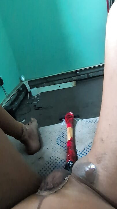 パンティストッキングでのアナルオーガズム