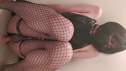 Japonés femboy crossdresser monta consolador cum madzmoto sun