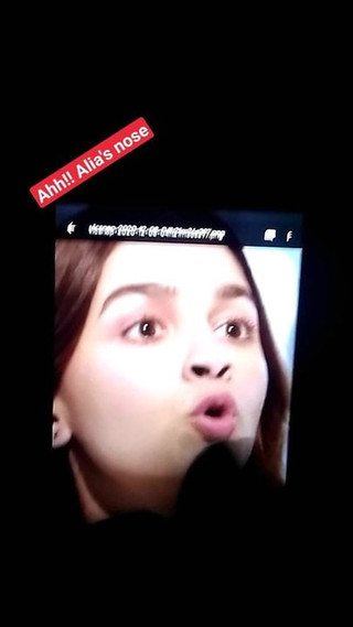 Alia's face cum tribute