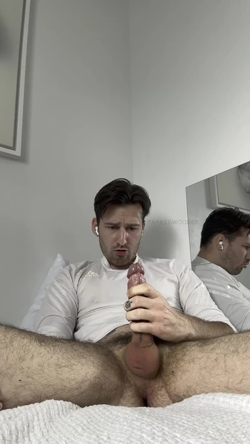 Iconic moment from "Selfsucking College Boy Goons As He Cums In His Mouth"