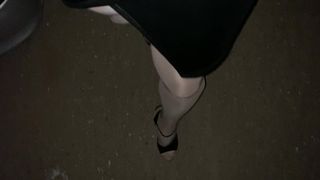 Black sexy mini skirt