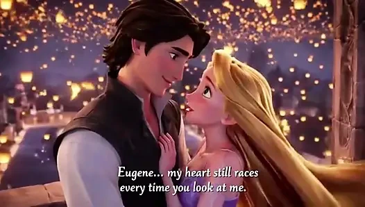 RAPUNZEL & FLYNN RIDER LANTERN TOWER PASSION - Romantic 3D Anime