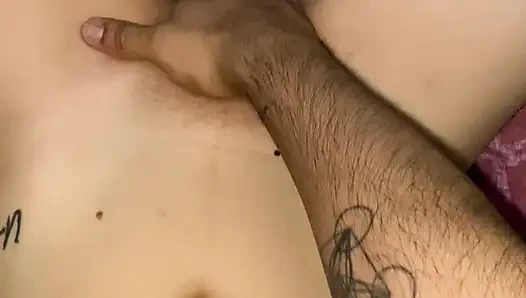 Very horny Latina and slut eats my cock completely with deep throat and backwards while I put my fingers in her pussy