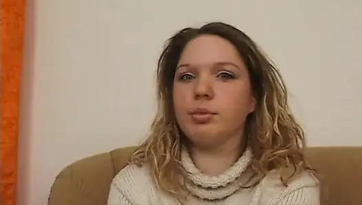 Amatör sarışın ilk oyuncu seçmelerinde mastürbasyon yapıyor