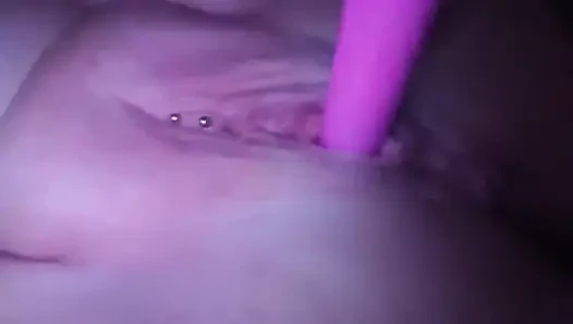 Play time with wet kitty
