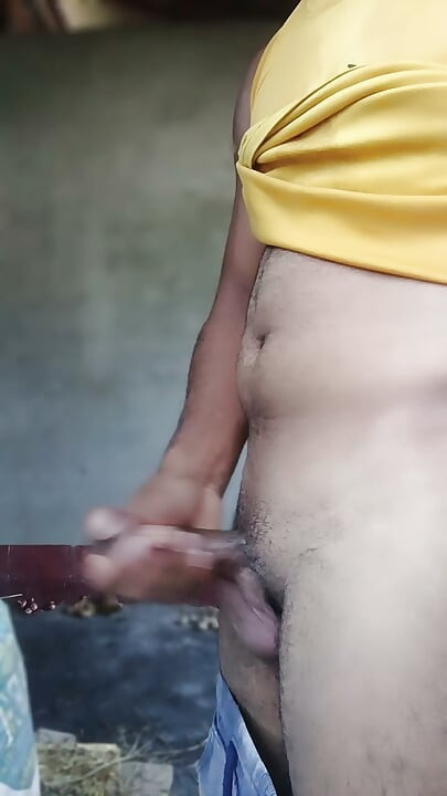 Big cock massage by cream