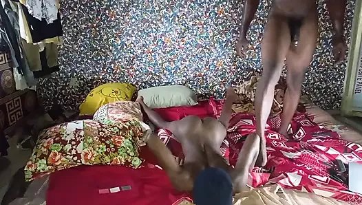 African teen blowjob and creampie