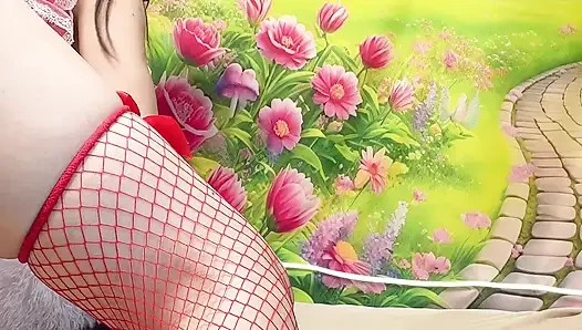 hana in red outfit cute sexy