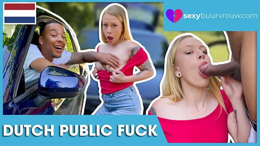 INTERRACIAL PUBLIC SEX: Black Guy Fucks Teen! SEXYBUURVROW.com