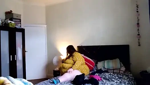 BBW SSBBW bedroom stripping