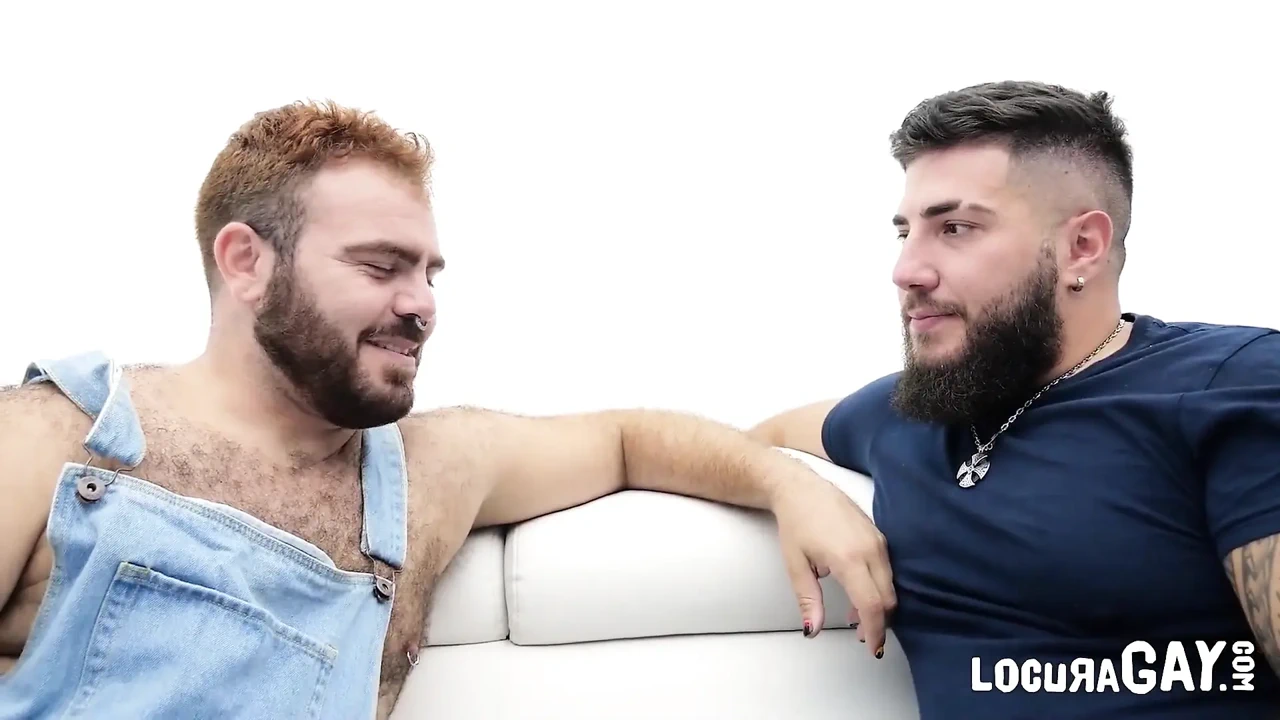 Tag Team Two Tattooed Bears Spit-roast Smooth Cub Wet Facial